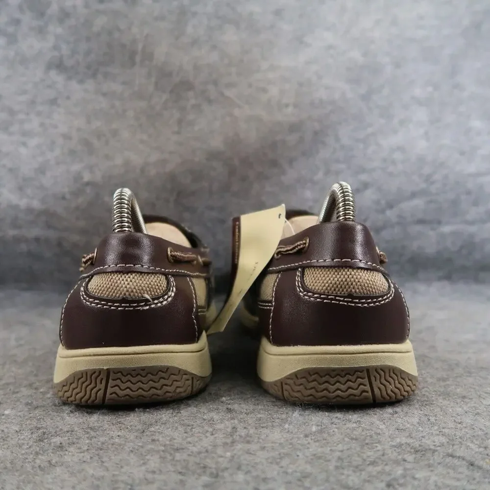 Deer Stag Boat Shoes Youth 6 Loafer Slip On Casual Classic Nautical Preppy Brown